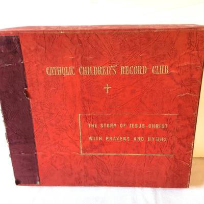 Lot #25 Vintage 12 Record Set - Scarce - Catholic Children's Record Club - Complete
