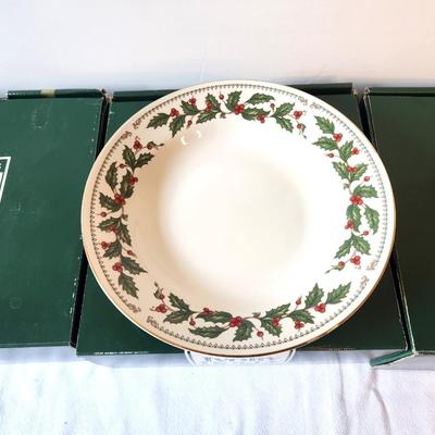 Lot #26 Macy's "Holly Ivy" Soup Bowls - 3 boxes of 4 - discontinued