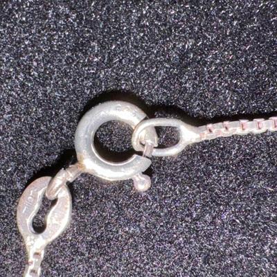 Sterling Silver Heart Necklace and Sterling Pearl Earrings