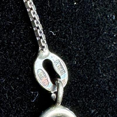 Sterling Silver Heart Necklace and Sterling Pearl Earrings