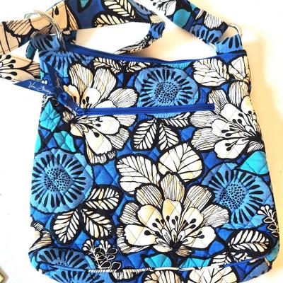 Lot #28 Vera Bradley Cross Over Bag - Blue Bayou pattern