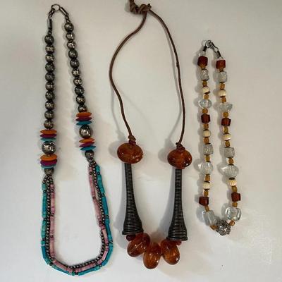 BOHO Style 1970's Beaded Necklaces