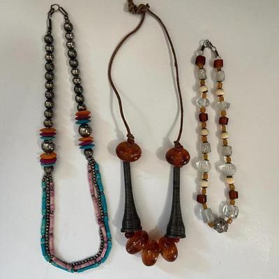 BOHO Style 1970's Beaded Necklaces