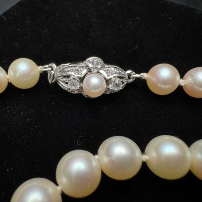 Vintage Pearl Earrings & Necklace