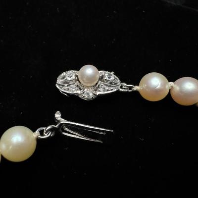 Vintage Pearl Earrings & Necklace