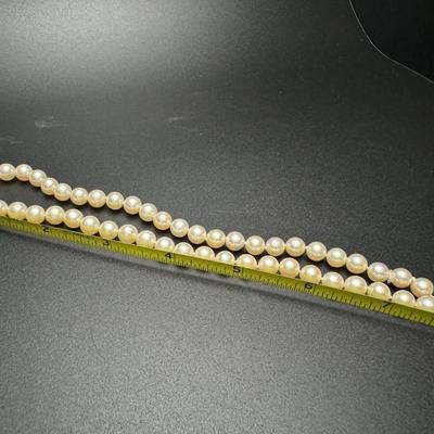 Vintage Pearl Earrings & Necklace