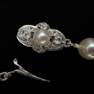 Vintage Pearl Earrings & Necklace