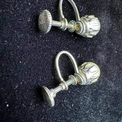 Vintage Pearl Earrings & Necklace