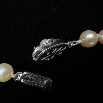 Vintage Pearl Earrings & Necklace