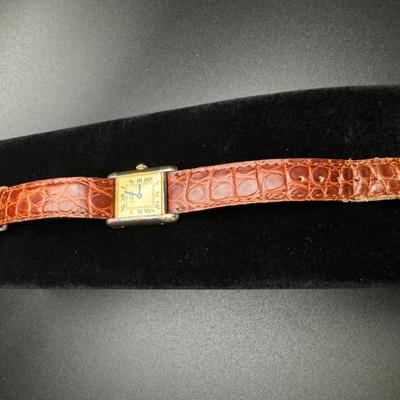 Cartier Paris Watch Argent 925 Plaque OR G 20M Swiss