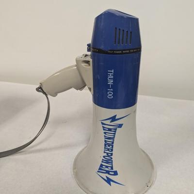 ThunderPower THUN-100 10W Max 15w Bullhorn Megaphone Speaker with Siren
