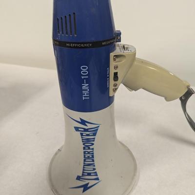 ThunderPower THUN-100 10W Max 15w Bullhorn Megaphone Speaker with Siren