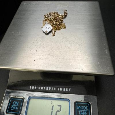 14K Gold Bracelet & 18K Gold Chain Necklace