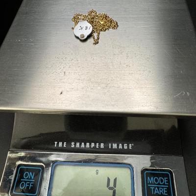 14K Gold Bracelet & 18K Gold Chain Necklace