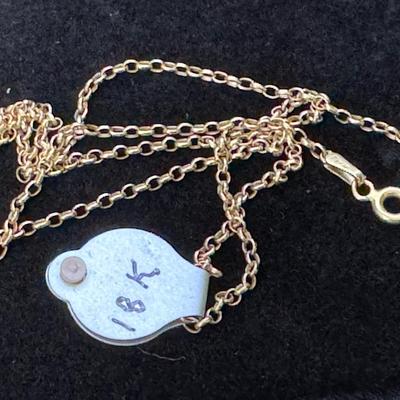 14K Gold Bracelet & 18K Gold Chain Necklace