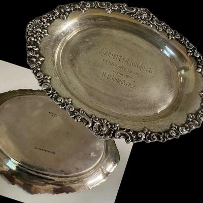 Antique Black, Starr & Frost sterling silver 1905 chartered gun club award