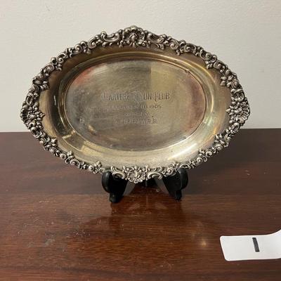 Antique Black, Starr & Frost sterling silver 1905 chartered gun club award