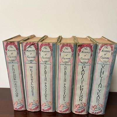 the memoirs of casanova vintage book set