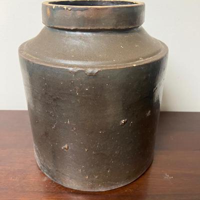 Antique pottery crock