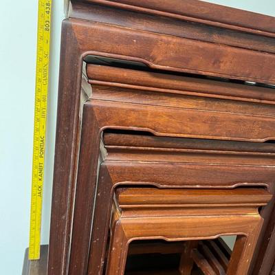 Ming style hardwood nesting table set