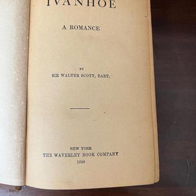 waverly novels antique book set