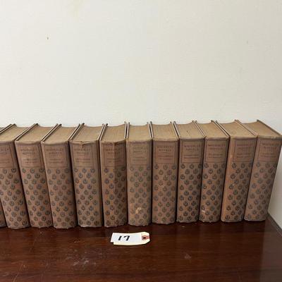 waverly novels antique book set