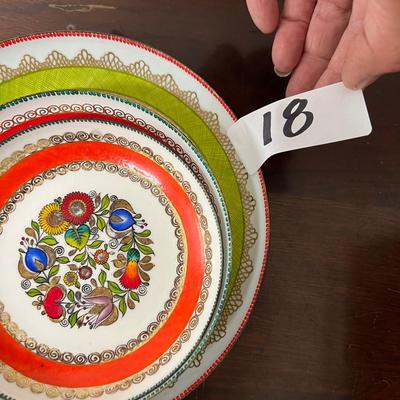 enameled tin bowl set austria