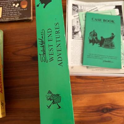 vintage sherlock holmes consulting detective game, book lot