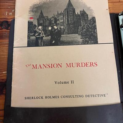 vintage sherlock holmes consulting detective game, book lot