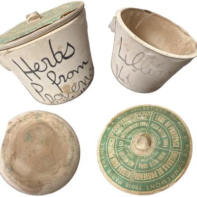 herbs from provence vintage jar
