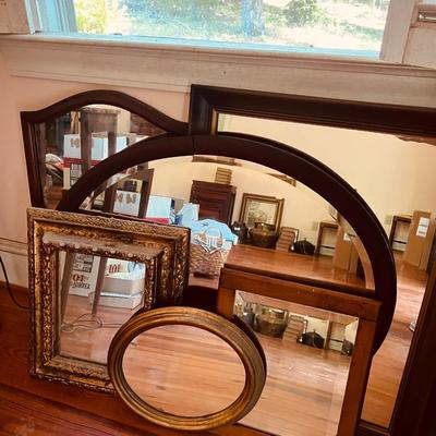 vintage to antique mirror lot