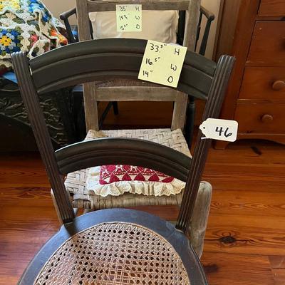 antique chair lot
