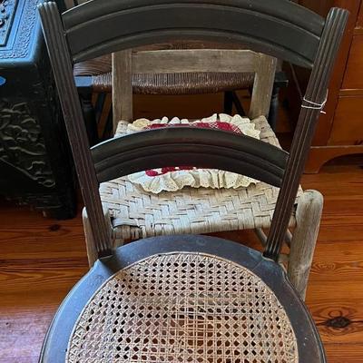 antique chair lot