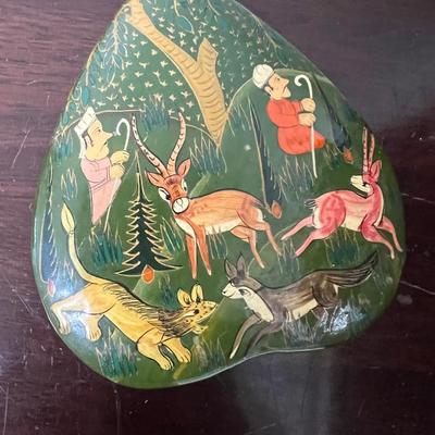 Trinket Box & Animal Figurine Lot