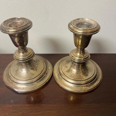 Sterling Silver Candlestick Lot