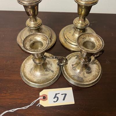 Sterling Silver Candlestick Lot