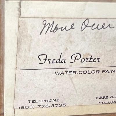 freda porter bird painting (move over)