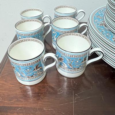wedgewood florentine turquoise china lot