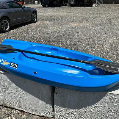 Lot# 196 Blue Life Time “ Wave “ Youth Kayak with Paddle