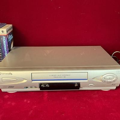 Lot# 197 Panasonic VHS Player with VHS Tapes