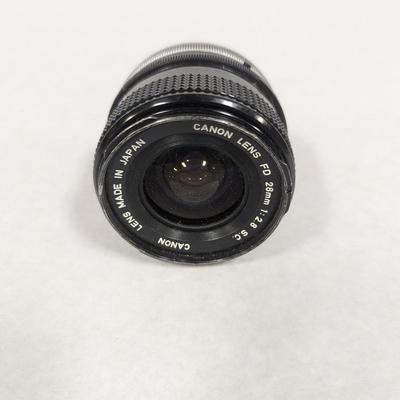Canon Lens FD 28mm 1:2:8 S.C. Lens