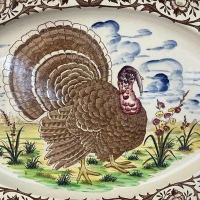 Lot# 210 Vintage Maruta Ware Turkey Platter