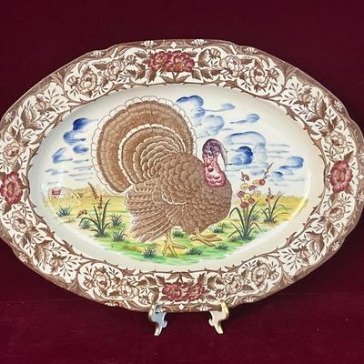 Lot# 210 Vintage Maruta Ware Turkey Platter