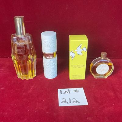 Lot# 212 Lot of NINA RICCI Perfumes