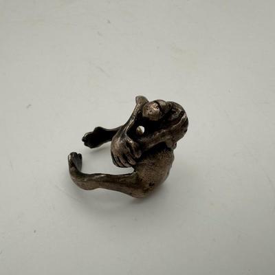 Sterling Silver Monkey Ring