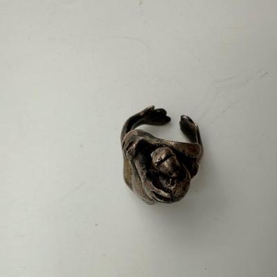 Sterling Silver Monkey Ring