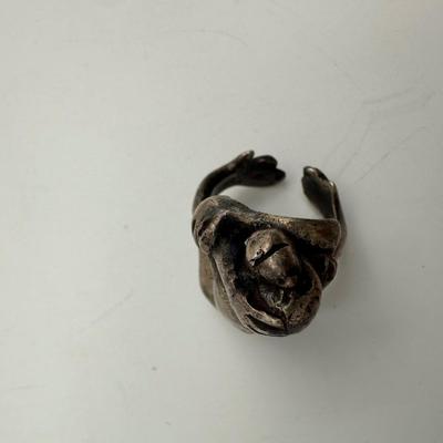 Sterling Silver Monkey Ring