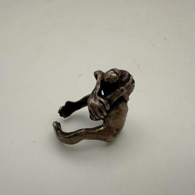 Sterling Silver Monkey Ring