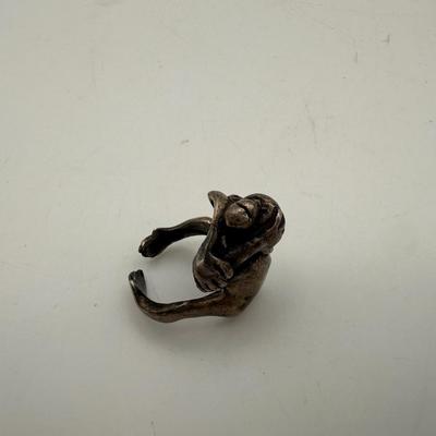 Sterling Silver Monkey Ring