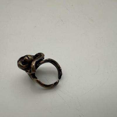 Sterling Silver Monkey Ring